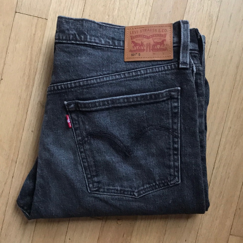Men’s Levi’s 501 skinny grey/Black wash 30W - 30L
